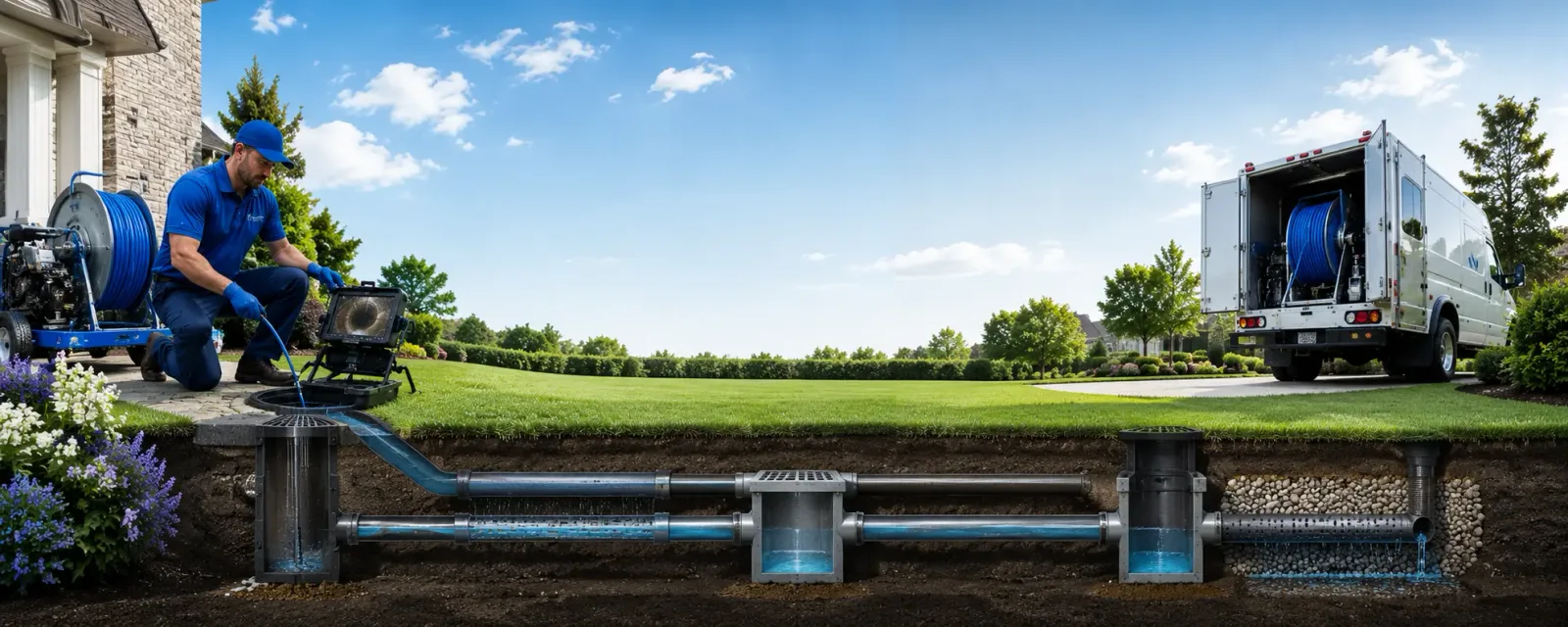 Outdoor drain cleaning information for Kalona, IA